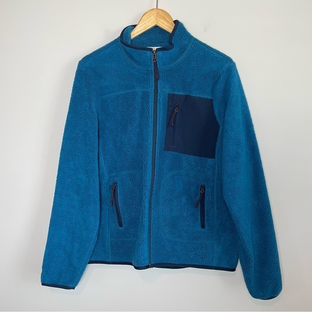 Orvis Sherpa Fleece Full Zip Jacket Outdoor Hiking Gorpcore Size M - Picture 3 of 8